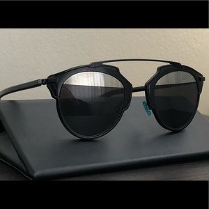 Dior Silver/Black Two Tone SoReal Sunglasses